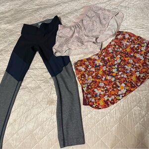 Outdoor Voices Women's Athletic Shorts - Light Pink and Floral